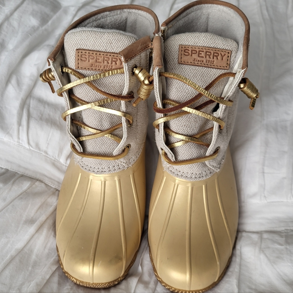Sperry Top Sider Women’s Quilted Saltwater Rain / Duck Boots